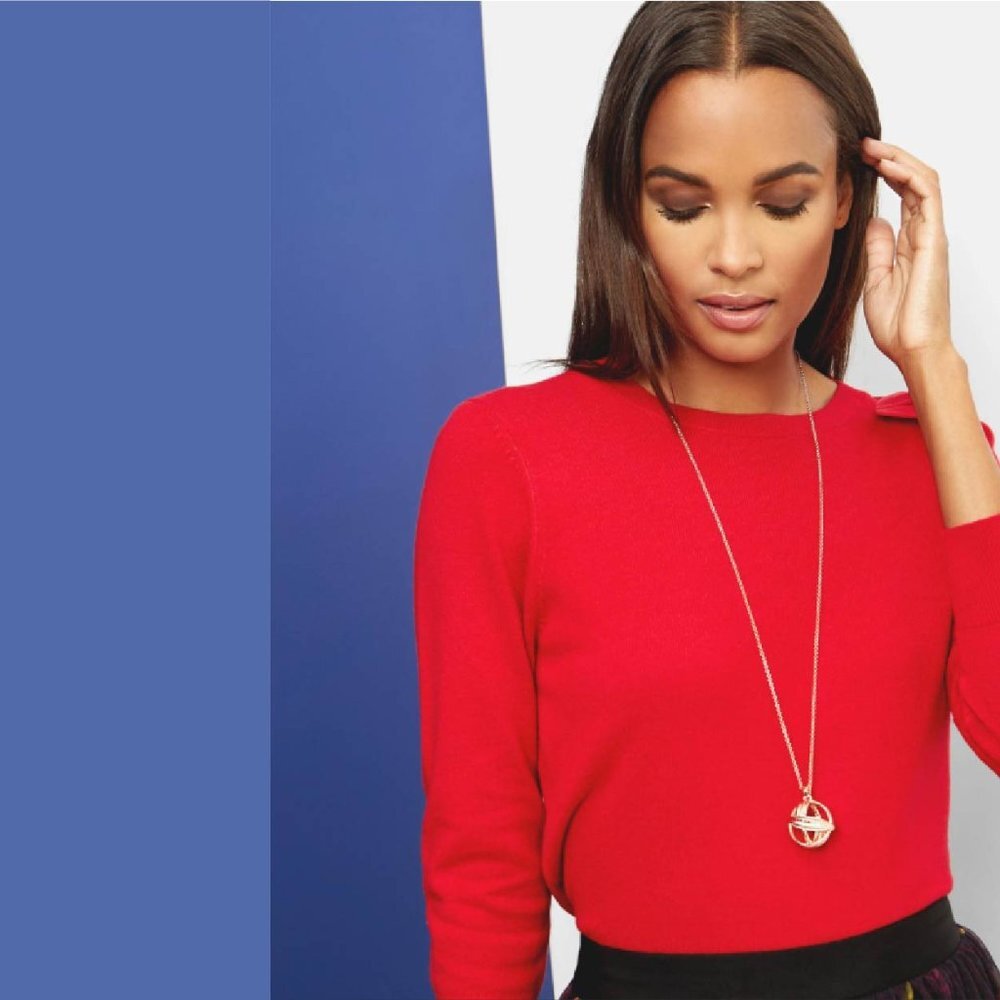 Ted Baker Textured GOLD Rope Ball Necklace - Picture 2 of 3